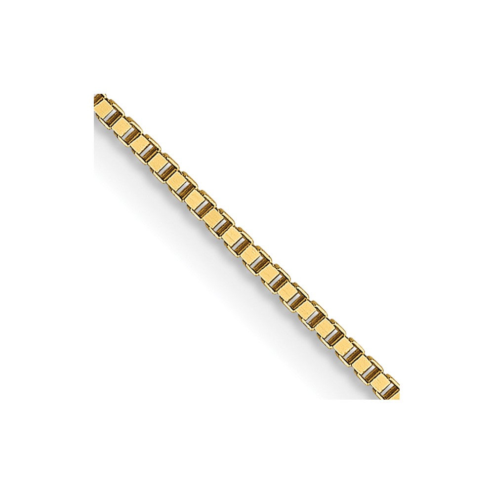 18K Yellow Gold .7mm Box Chain