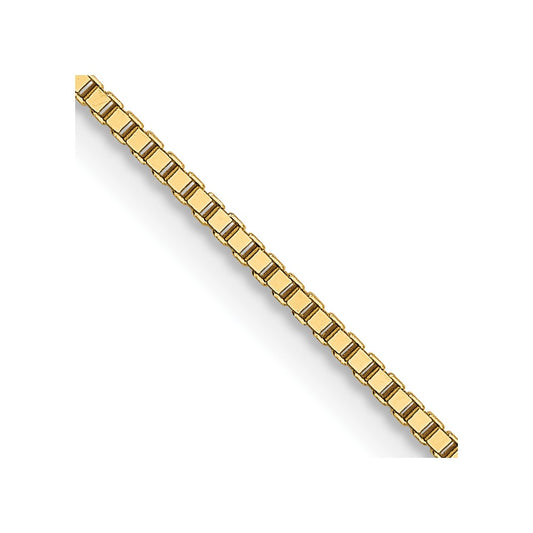 18K Yellow Gold .9mm Box Chain