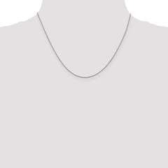 18K White Gold .7mm Box Chain