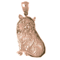 10K, 14K or 18K Gold Cat Pendant