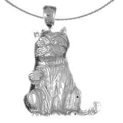 10K, 14K or 18K Gold Cat Pendant