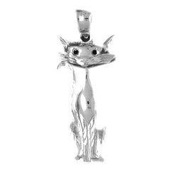 10K, 14K or 18K Gold Cat Pendant