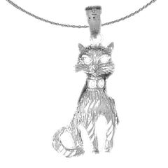 10K, 14K or 18K Gold Cat Pendant