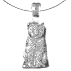 14K or 18K Gold Cat Pendant