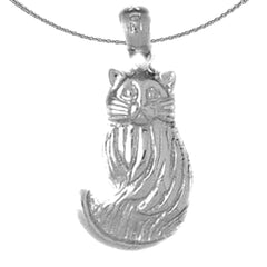 14K or 18K Gold Cat Pendant