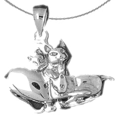 10K, 14K or 18K Gold Cat Pendant