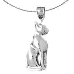 10K, 14K or 18K Gold Cat Pendant