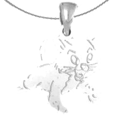 10K, 14K or 18K Gold Cat Pendant