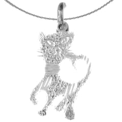 14K or 18K Gold Cat Pendant