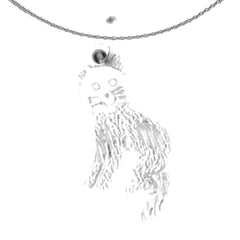 14K or 18K Gold Cat Pendant