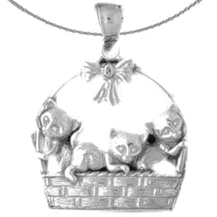 10K, 14K or 18K Gold Cat Pendant