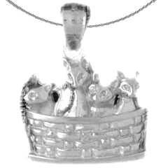 10K, 14K or 18K Gold Cat Pendant