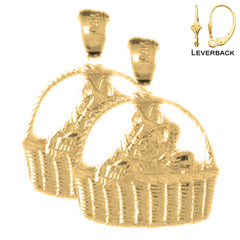 14K or 18K Gold Cat Earrings