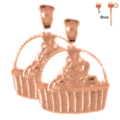 14K or 18K Gold Cat Earrings