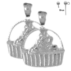 14K or 18K Gold Cat Earrings