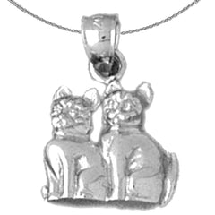 10K, 14K or 18K Gold Cat Pendant