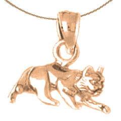 14K or 18K Gold Cat Pendant