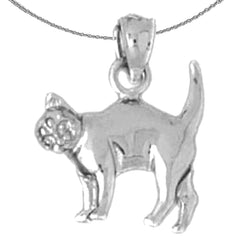 10K, 14K or 18K Gold Cat Pendant