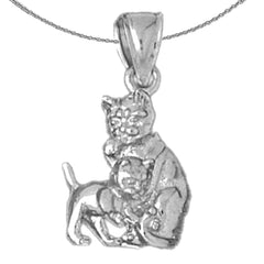 10K, 14K or 18K Gold Cat Pendant