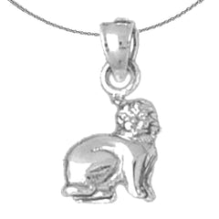 10K, 14K or 18K Gold Cat Pendant