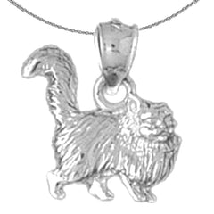 10K, 14K or 18K Gold Cat Pendant