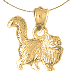 10K, 14K or 18K Gold Cat Pendant