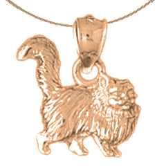 10K, 14K or 18K Gold Cat Pendant