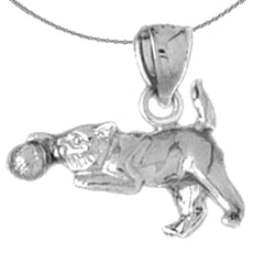 10K, 14K or 18K Gold Cat Pendant