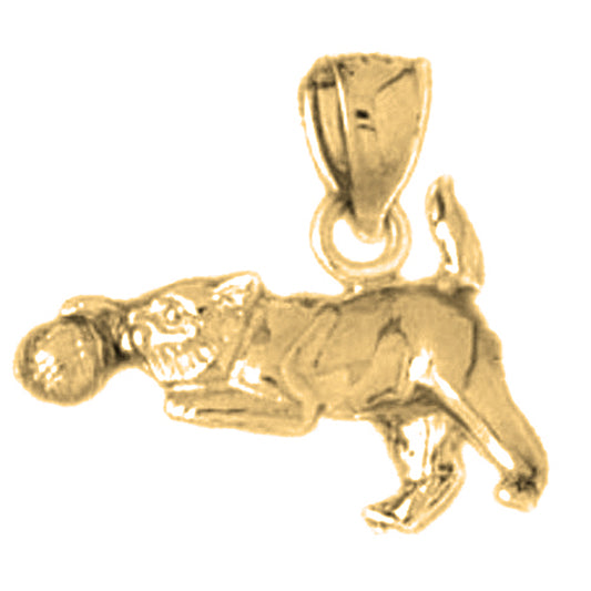 10K, 14K or 18K Gold Cat Pendant