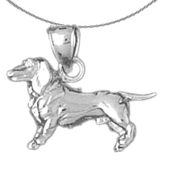 10K, 14K or 18K Gold Dog Pendant
