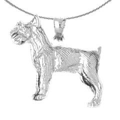 10K, 14K or 18K Gold Terrier Dog Pendant