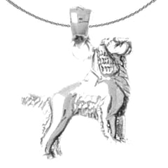 10K, 14K or 18K Gold Dog Pendant