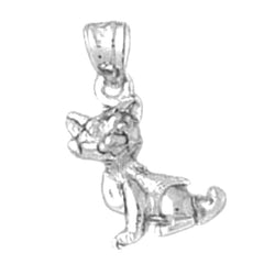 10K, 14K or 18K Gold Dog Pendant