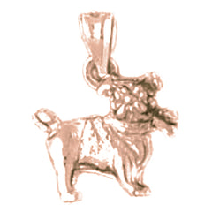 10K, 14K or 18K Gold Dog Pendant