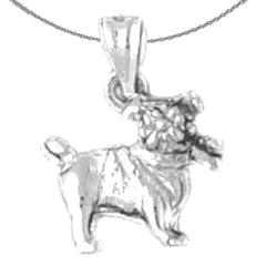 Colgante de Perro de Oro de 10K, 14K o 18K