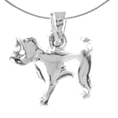 Colgante de Perro de Oro de 10K, 14K o 18K