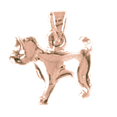 10K, 14K or 18K Gold Dog Pendant