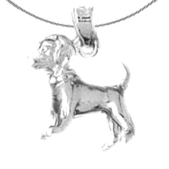 Colgante de Perro de Oro de 10K, 14K o 18K