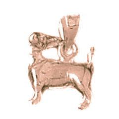 10K, 14K or 18K Gold Dog Pendant