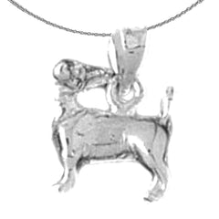 Colgante de Perro de Oro de 10K, 14K o 18K