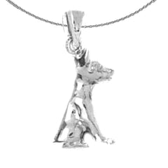 Colgante de Perro de Oro de 10K, 14K o 18K