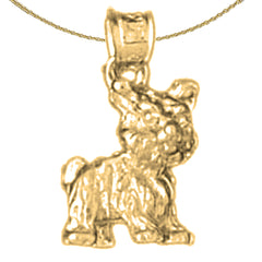 Colgante de Perro de Oro de 10K, 14K o 18K