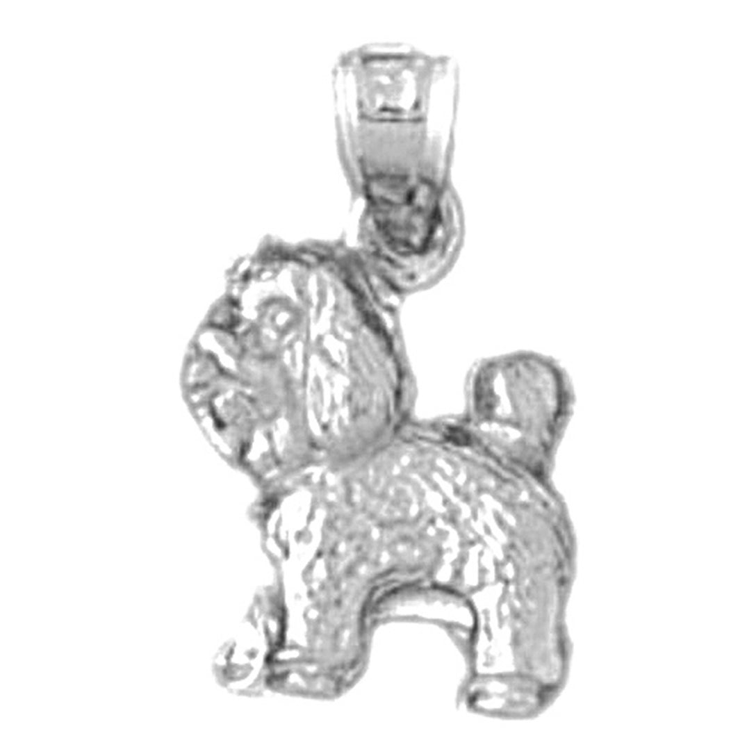 10K, 14K or 18K Gold Dog Pendant