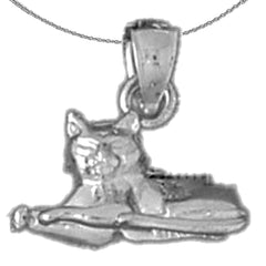10K, 14K or 18K Gold Cat Pendant