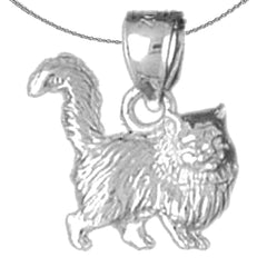 10K, 14K or 18K Gold Cat Pendant