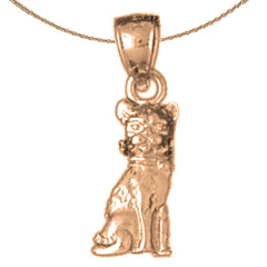 10K, 14K or 18K Gold Cat Pendant