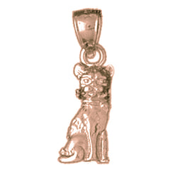 10K, 14K or 18K Gold Cat Pendant