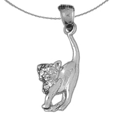 10K, 14K or 18K Gold Cat Pendant