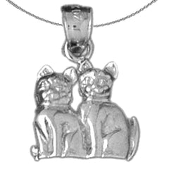 10K, 14K or 18K Gold Cat Pendant