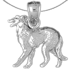 Colgante de Perro de Oro de 10K, 14K o 18K